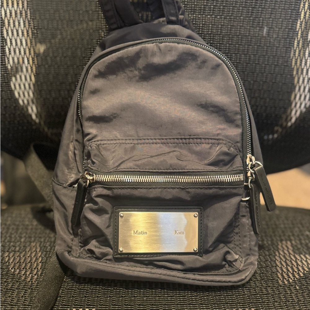 Matin Kim Black Nylon Mini Backpack for Women